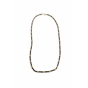 Vendome Black Beaded Single Strand Necklace